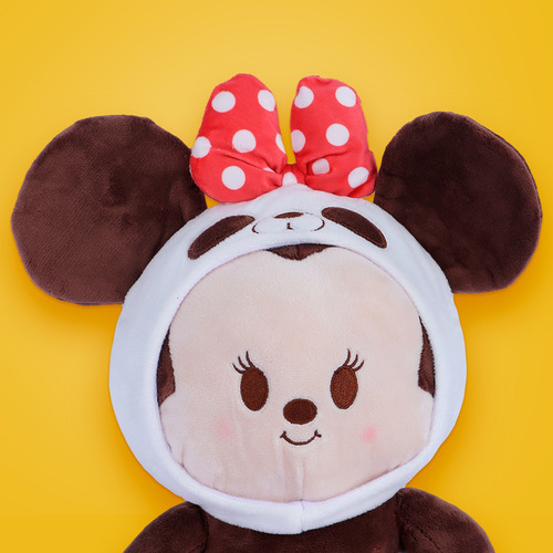 Miniso Peluche Disney Minnie Mouse Disfrazada De Pandita Fel