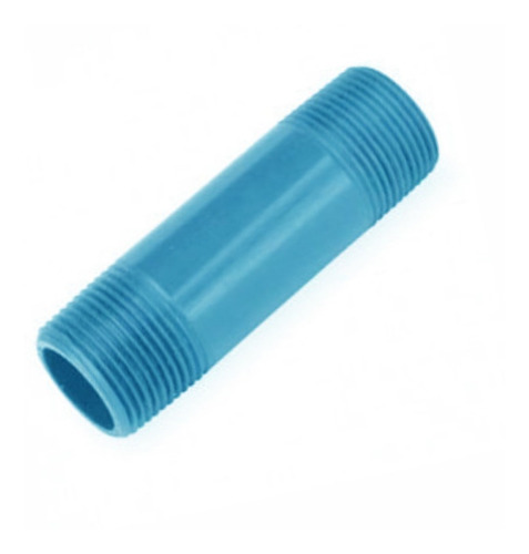 Pack 25 Niples Plásticos Roscado 1 Pulgada 8 Cms Largo
