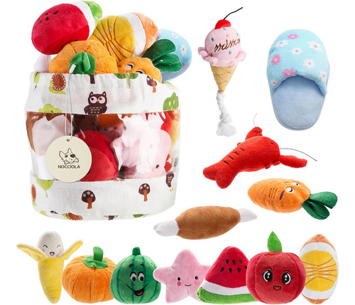 Nocciola Dog Squeaky Toys, Juguetes De Peluche Pequeños P...