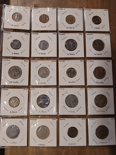 Lote 20 Monedas De 7 Paises (Usado)