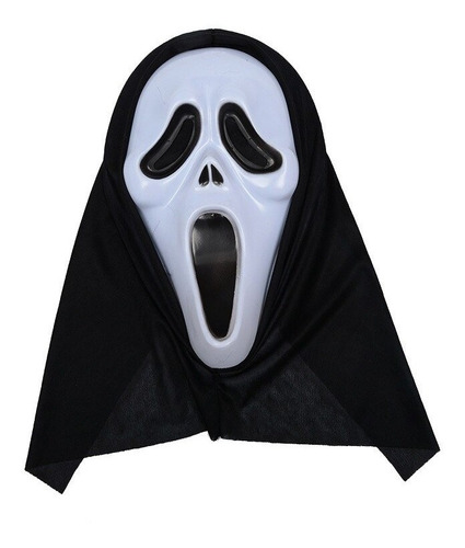 Máscara Scream Con Capucha Halloween Disfraz Cosplay 