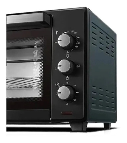 Imagen 2 de 3 de Horno de mesa eléctrico Yelmo YL-45N 45L negro 220V-240V