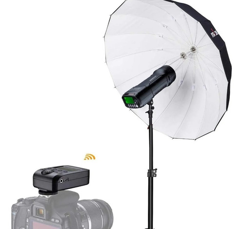 Imagen 4 de 9 de Flash Visico 2 Ttl Hss 200w Bat. + Emisor Canon Nikon O Sony