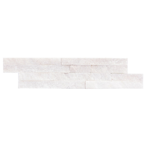 Panel Piedra Natural Izmir Bianco Quartz 10x40 Misiones Deco