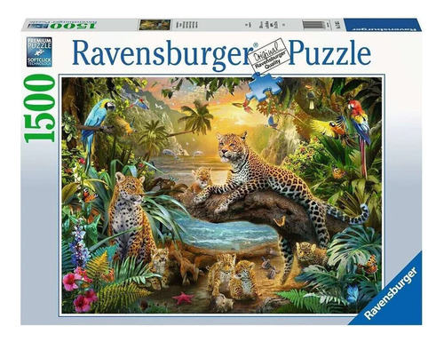 Rompecabezas Ravensburger 17435 Leopardos En La Selva 1500 P