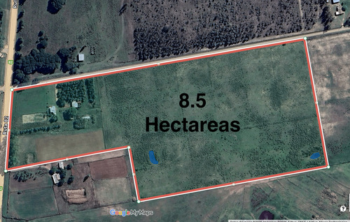 Campo 8,5 Has Con Casa, Galpones Y Tajamares Ruta 7 Km 40