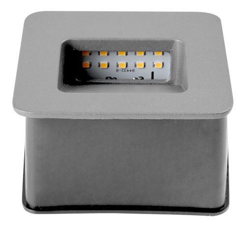 Imagen 2 de 7 de Lámpara Exterior Led Para Empotrar Gris, 2w, Luz Cálida