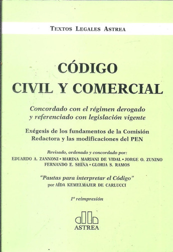 Codigo Civil Y Comercial Comentado - Zannoni - Dyf Usado