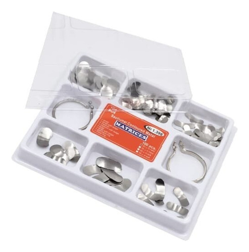 Easyinsmile Matrices De Tofflemire Dentales, Bandas De Acero Inoxidable, Suministros Ortodonciales, 0,04 Mm, 144 Unidades, #4