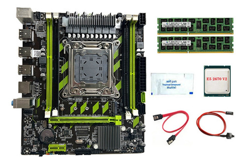 Placa Madre X79g Lga2011, 4 Ranuras Ddr3, M.2, Pci-e, X16, U