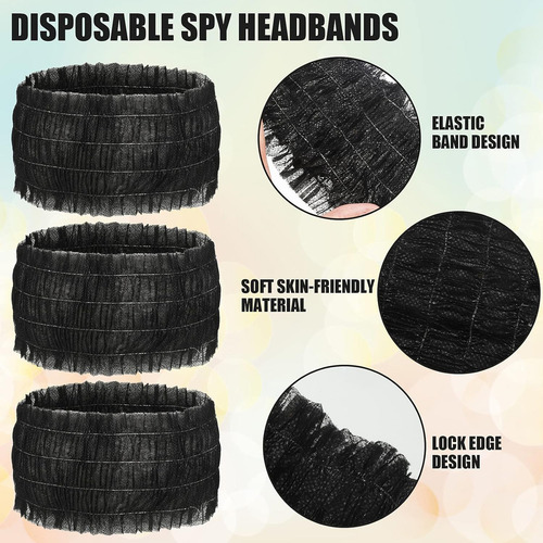 100 Ps Cintas Para La Cabeza Desechables Diademas Spa Facial