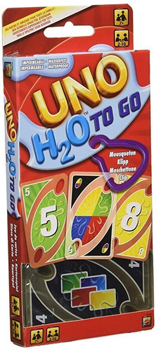 Uno H2o To Go Juego Cartas