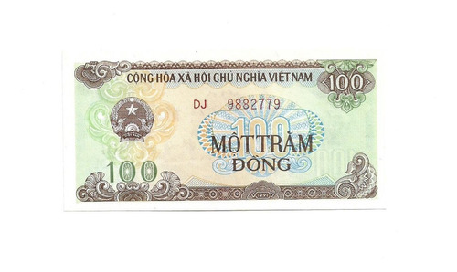 Vietnam. 100 Dong. 1992. Pick 105. Unc. S/c