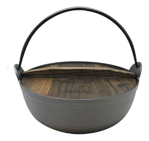 Olla Con Tapa De Madera Wayu Iron Cast