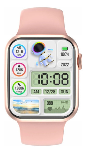 Smartwatch A Prova Dagua Compativel Xiaomi Samsung iPhone LG Cor da caixa Rose