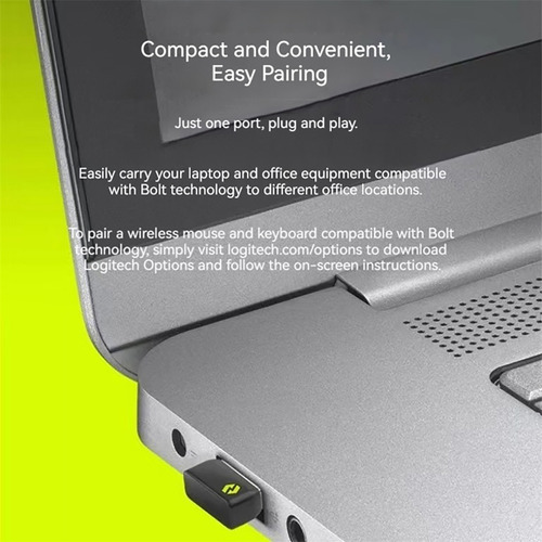 Receptor Inalámbrico Usb Para Teclado Y Ratón Logitech