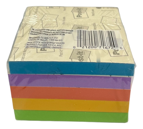 Notas Adhesivas 3m Post It 3x3 Jaipur 5 Block 76x76mm 500hjs