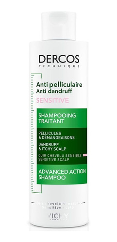 Vichy Dercos Anticaspa Sensitive Shampoo Sin Sulfato X 200ml
