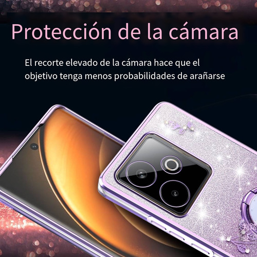 Funda Con Diseño De Flores Brillantes Para Huawei Nova 7i/8i/9/9 Pro/7 Pro/8 Se Con Soporte, A Prueba De Golpes
