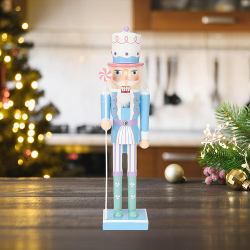 Adornos De Cascanueces, Colecciones De Figuras De Azul 25cm