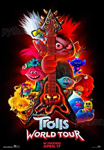 Pósters Trolls 2 World Tour Gira Mundial - 2020 - 42x30