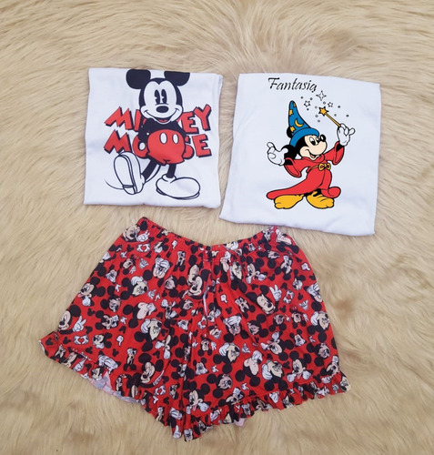 Pijamas Corto Verano Mujer Diseño Mickey .somos Fabricantes