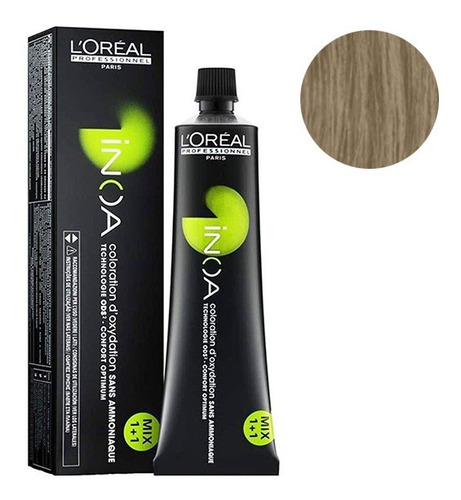  Tinta Inoa N°8 Rubio Claro 60gr Loreal Professionnel Tono 8