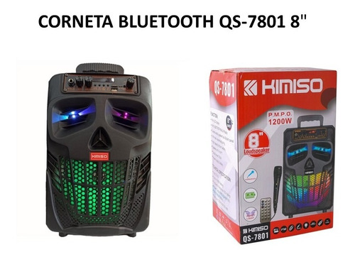 Corneta Bluetooth Qs-7801 8  Con Microfono