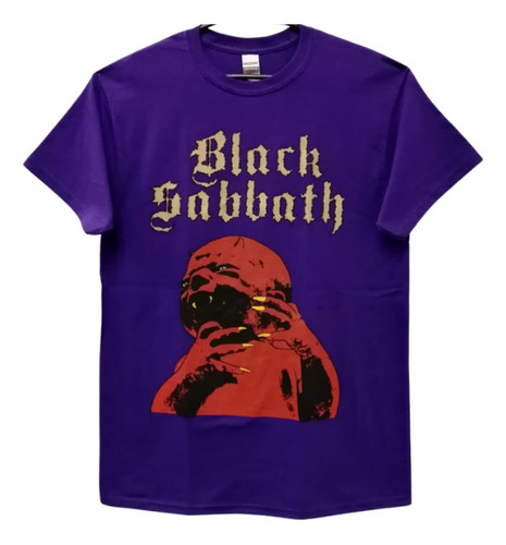 Black Sabbath Playera Manga Corta Born A Pur Talla L T-shirt