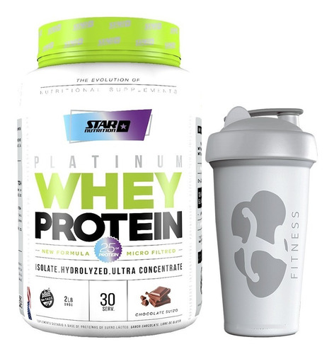 Premium Whey Protein 2 Lb + Vaso Mezclador Star Nutrition