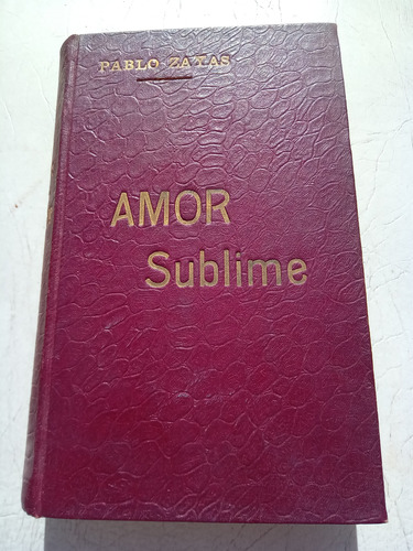 Libro Antiguo 1903 Amor Sublime De P. Zayas Novela Mexicana