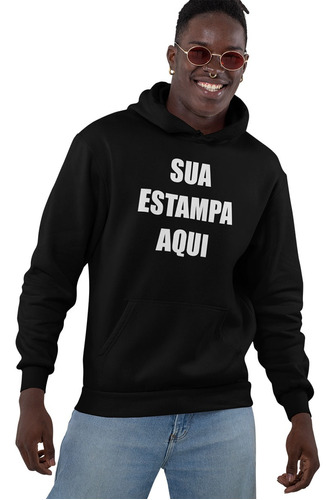 Moletom Personalizado Sua Estampa Logo Ideia Foto Qualidade