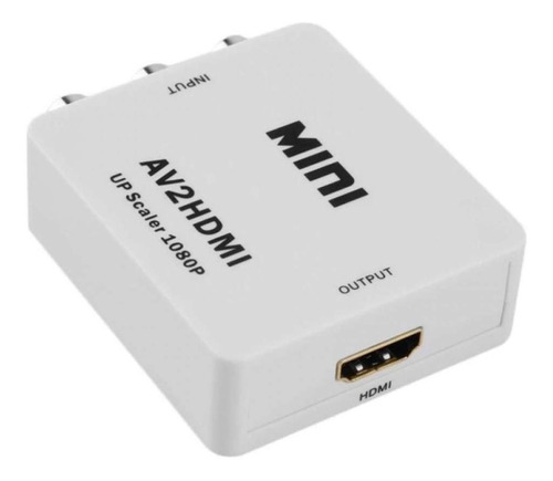 Conversor  Adaptador De Video Rca  Av2 A Hdmi 720p 1080p