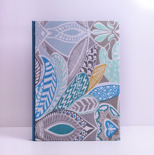 Cuaderno Artesanal En Tela - Hermoso Diseño