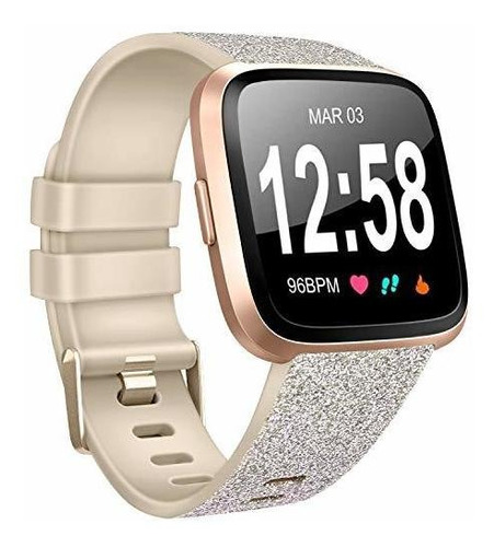 Malla Para Fitbit Versa - Glistening Champagne Gold