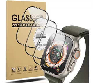 Mica Glass Suoman Para Apple Watch Ultra 49mm 2da Gen 4pcs