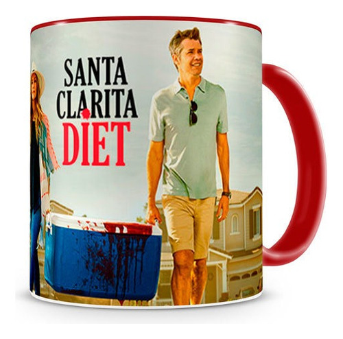 Caneca Santa Clarita Diet Sheila E Joel Red Geek