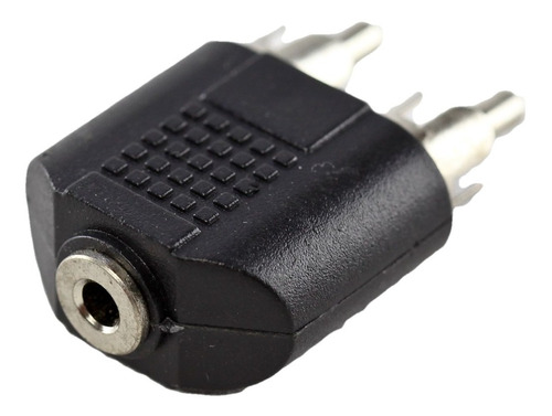 Adaptador 2 Plug Rca Macho A Mini Plug 3.5 Hembra X 4u Htec