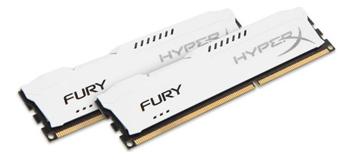 Memória Ram Fury Ddr3 Branca 16gb 2x8gb Hyperx Furybranca