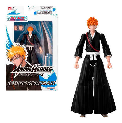 Ichigo Kurosaki Bleach Figura Anime Heroes Bandai Original