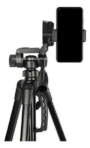 Tripé Profissional 1,80cm Estudio Podcast Youtube Foto Video