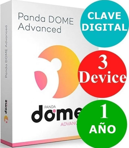 Imagen 1 de 3 de Panda Dome Advanced 3 Dispositivos 1 Año