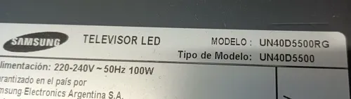 Tira Led Tv Led Samsung Un40d5500rg (Usado)