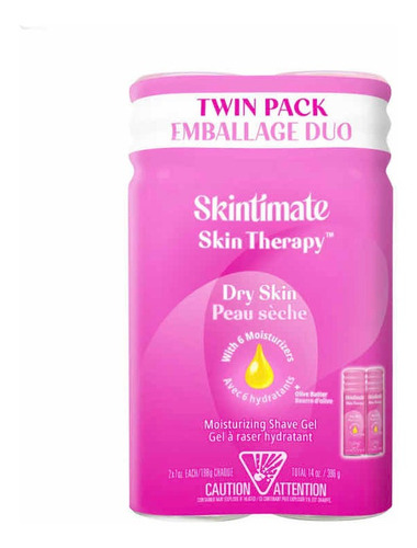 Gel De Afeitar Hidratante Skintimate Depilación Mujer 2 Pack