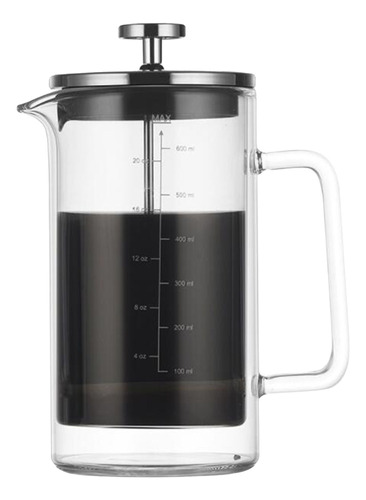 Cafetera French Press Con Doble Calor, 20 Onzas, Con Pared D