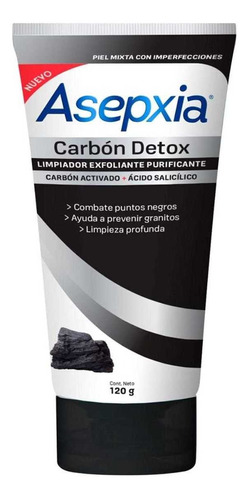 Gel Exfoliante  Carbón X120gr Asepxia