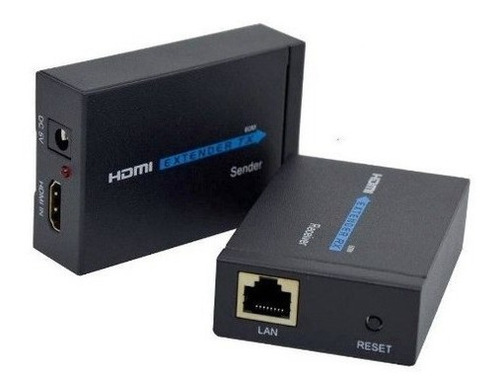 Imagem 3 de 5 de Extensor Hdmi X Rj45 Rede Cat5e Cat6 3d 1080p Bivolt 60 Mts