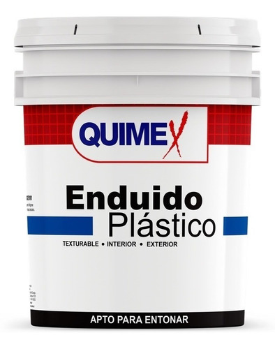 Enduido Plástico Interior Exterior 10 Litros Quimex