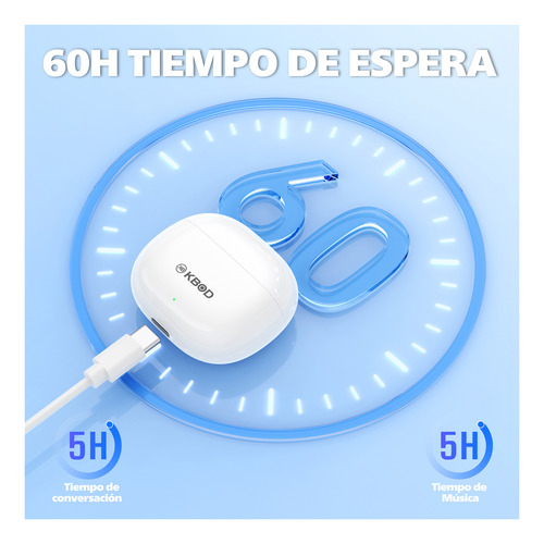 Audífonos Inalámbricos Bluetooth V5.3 Con Carga Rápida C38
