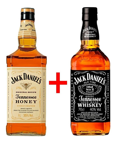 Whisky Jack Daniels Nr 7  + Jack Daniels Honey 1000ml 
